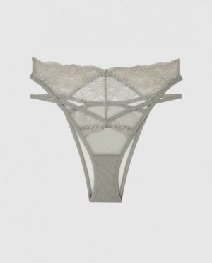 Lencería La Senza High Cintura Cheeky Panty Mujer Plateadas | WKTnqkLE