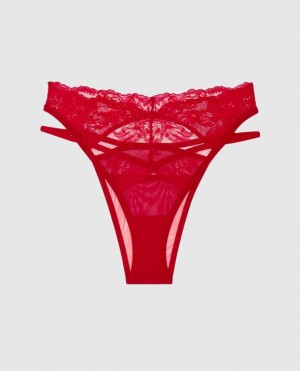 Lencería La Senza High Cintura Cheeky Panty Mujer Rojas | 0eQrtCi8