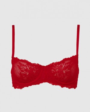 Lencería La Senza Unlined Balconette Bra Mujer Rojas | IuB1X9LV