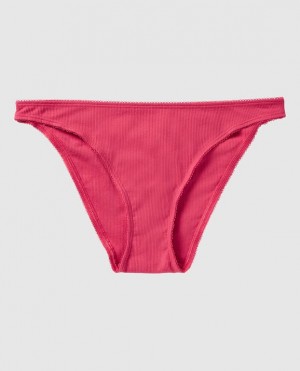 Ropa Interior La Senza Acanalado Bikini Panty Mujer Sweet Raspberry | WDpOGWku