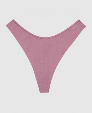 Ropa Interior La Senza Acanalado High Leg Tanga Panty Mujer Rosecrush | w8xOCxNg