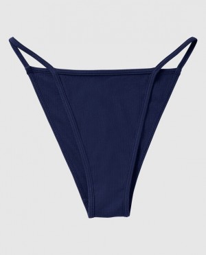 Ropa Interior La Senza Acanalado Mini Cheeky Panty Mujer Azul Marino | vwik8eMQ