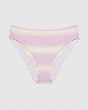 Ropa Interior La Senza Bikini Panty Mujer Moradas Rayadas | s8cOrF4R