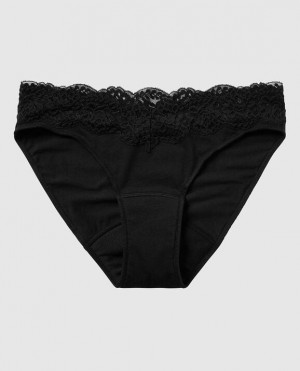 Ropa Interior La Senza Bikini Period Panty Mujer Negras | XTwMXMFf