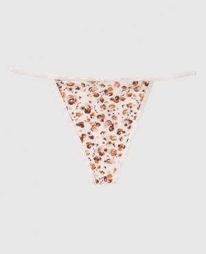 Ropa Interior La Senza G-String Panty Mujer Creme Leopardo | 4htxsBO6