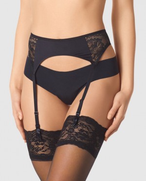 Ropa Interior La Senza Garter with Encaje Mujer Negras | mxszi18i