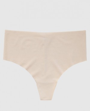 Ropa Interior La Senza High Cintura Tanga Panty Mujer Rosetan 02MI | EPUbfDIs