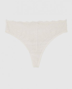 Ropa Interior La Senza High Cintura Tanga Panty Mujer Blancas | VwMxkFQj