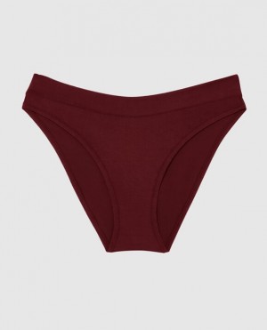 Ropa Interior La Senza High Leg Bikini Panty Mujer Rojas Burdeos | kzUt9HTL