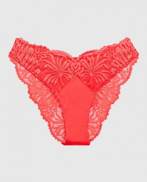 Ropa Interior La Senza High Leg Cheeky Panty Mujer Rojas | lWvKpY2g