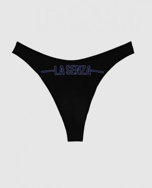 Ropa Interior La Senza High Leg Tanga Panty Mujer Azules | fESSEfHt