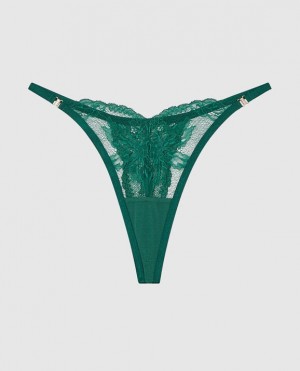 Ropa Interior La Senza High Leg Tanga Panty Mujer Verde | kcQqbGfi