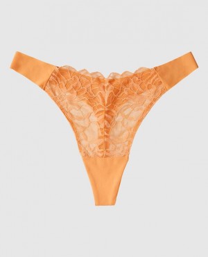 Ropa Interior La Senza High Leg Tanga Panty Mujer Naranjas Creme | NNBFXgAQ