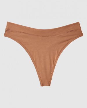 Ropa Interior La Senza High Leg Tanga Panty Mujer Caramel Kiss | zyl7nHt7