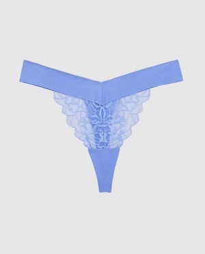 Ropa Interior La Senza High Leg Tanga Panty Mujer Azules | ZOdWhKu4