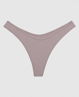 Ropa Interior La Senza High Leg Tanga Panty Mujer Winterberry | d9pREtQ8