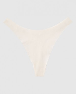 Ropa Interior La Senza High Leg Tanga Panty Mujer Creme | vrblDXBB