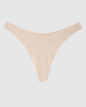 Ropa Interior La Senza High Leg Tanga Panty Mujer Rosetan 02MI | KKE5PD2Y