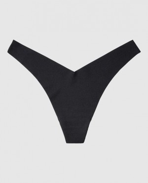 Ropa Interior La Senza High Leg Tanga Panty Mujer Negras | OA4wUexR