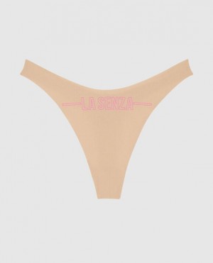 Ropa Interior La Senza High Leg Tanga Panty Mujer Rosas | YUyQeK49