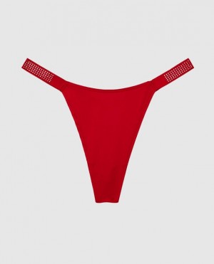 Ropa Interior La Senza High Leg Tanga Panty Mujer Rojas | 1EO47Y46