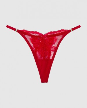 Ropa Interior La Senza High Leg Tanga Panty Mujer Rojas | 0MTkATSO