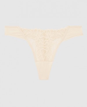 Ropa Interior La Senza High Leg Tanga Panty Mujer Pearl | 9h84djIn