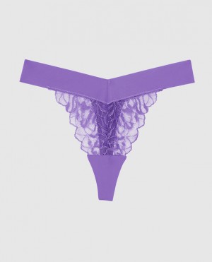 Ropa Interior La Senza High Leg Tanga Panty Mujer Flores | HlhU69Oz