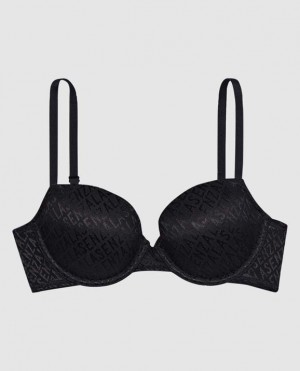 Bras La Senza Lightly Forro Demi Mujer Negras | IK0Zso0o