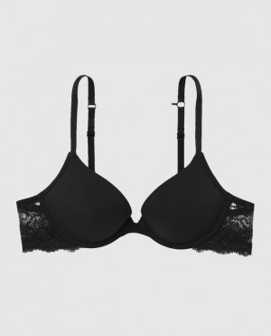 Bras La Senza Push Up Plunge Mujer Negras | g9mxRQkT