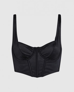 Bras La Senza Unlined Top Mujer Negras | pfDlkH8S