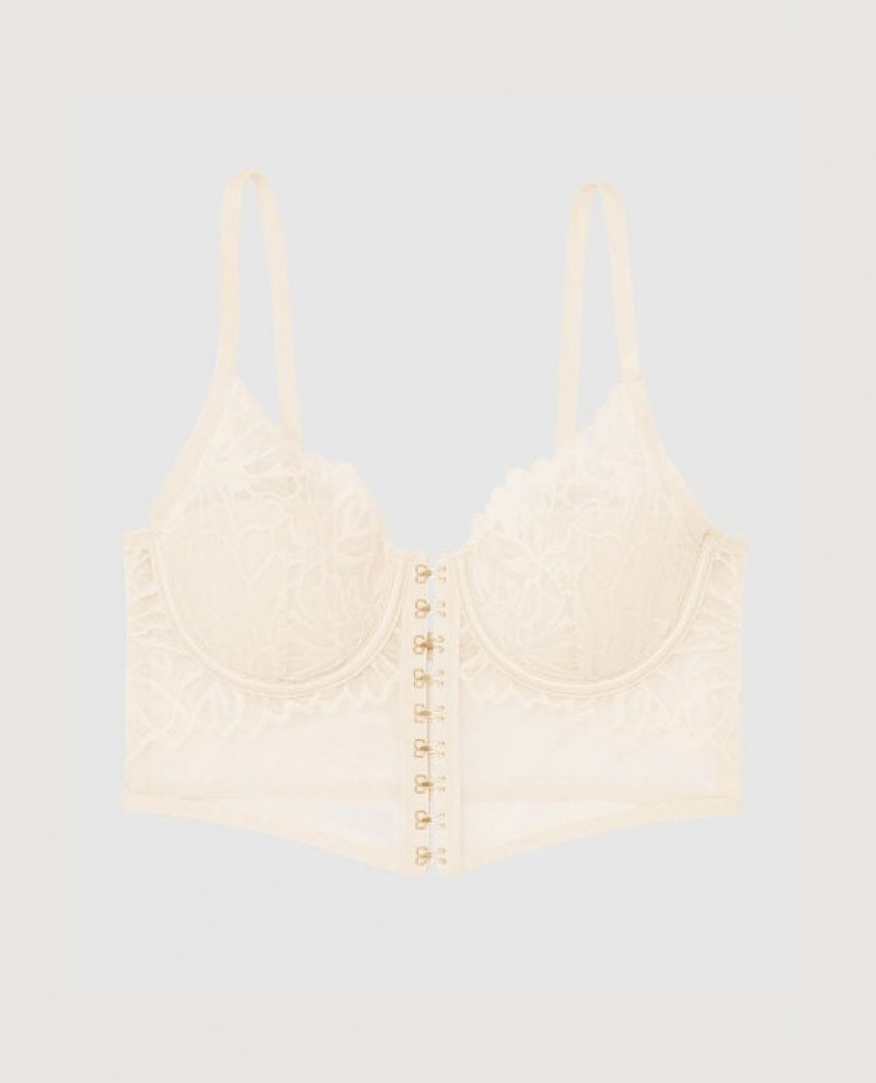 Lencería La Senza Front-Close Bra Top Mujer Pearl | yRemv3LU