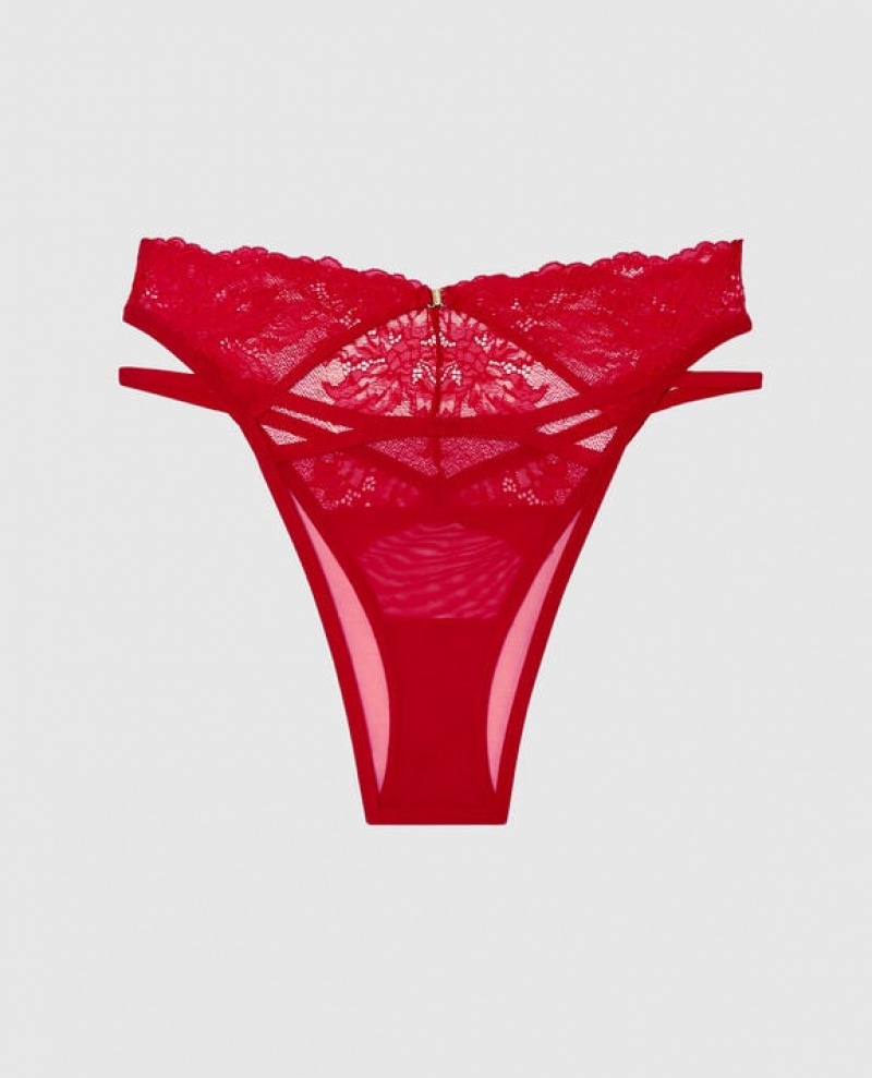 Lencería La Senza High Cintura Cheeky Panty Mujer Rojas | 0eQrtCi8