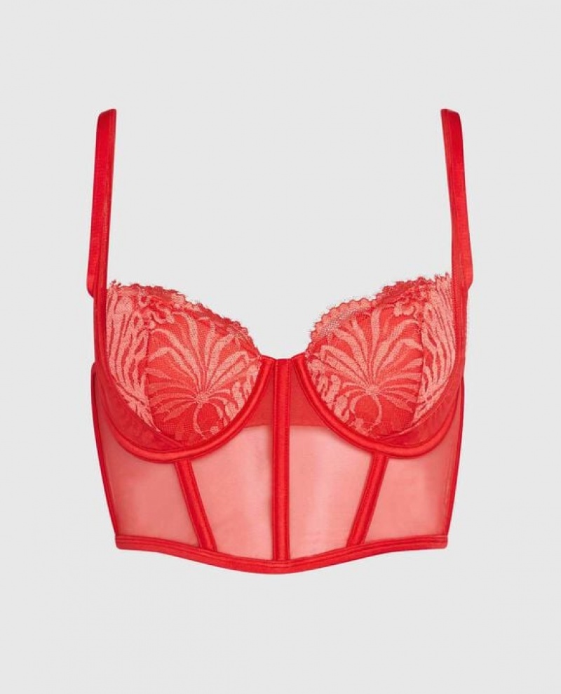 Lencería La Senza Lightly Forro Bra Top Mujer Rojas | e3QO5vku