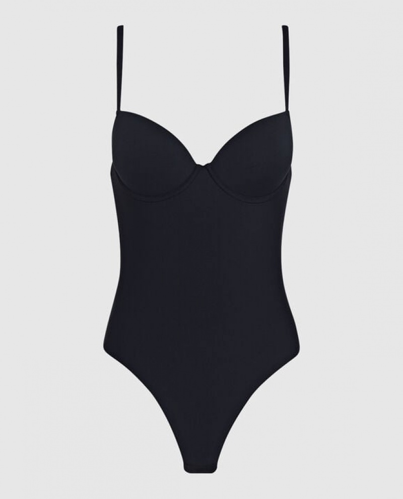 Lencería La Senza Smoothing Bodysuit Mujer Negras | 03sUIV6n