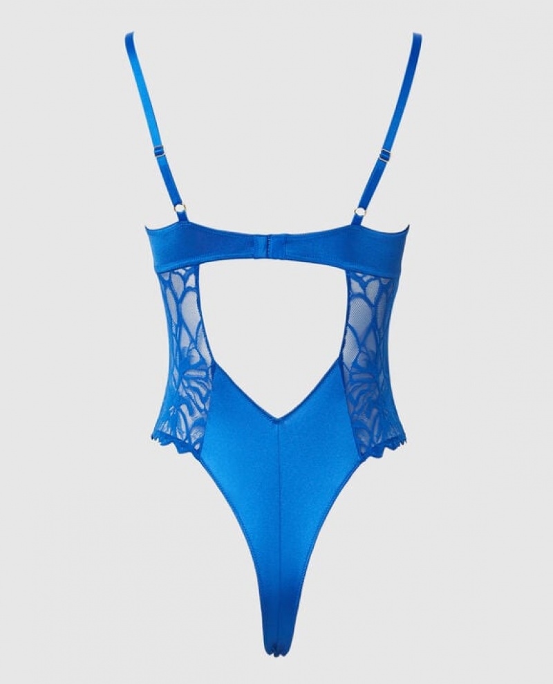 Lencería La Senza Unlined Bodysuit Mujer Azules Oscuro | Yr16Q4sH