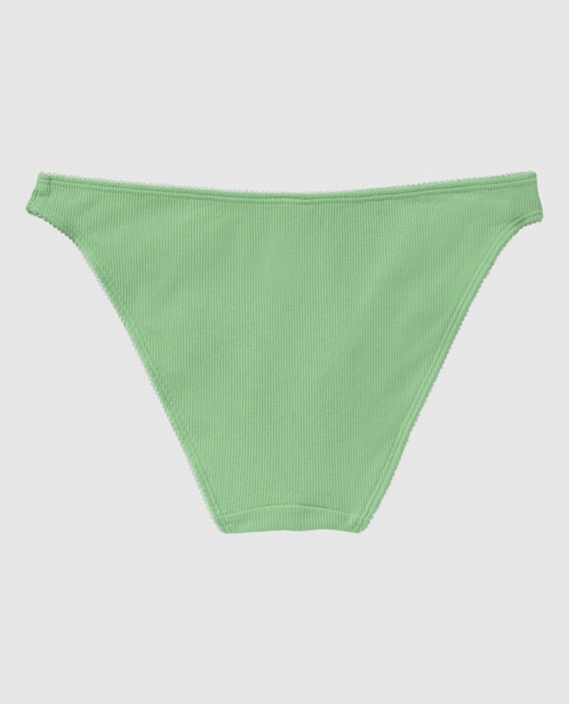 Ropa Interior La Senza Acanalado Bikini Panty Mujer Verde Menta | cWZRfpU7