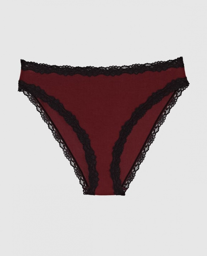 Ropa Interior La Senza Bikini Panty Mujer Rojas Burdeos | TPyohl1K