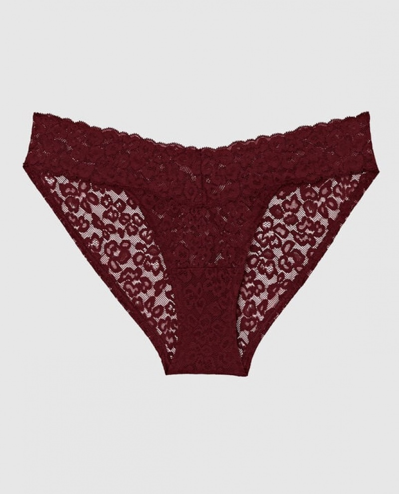 Ropa Interior La Senza Bikini Panty Mujer Rojas Burdeos | FpHSKCV9