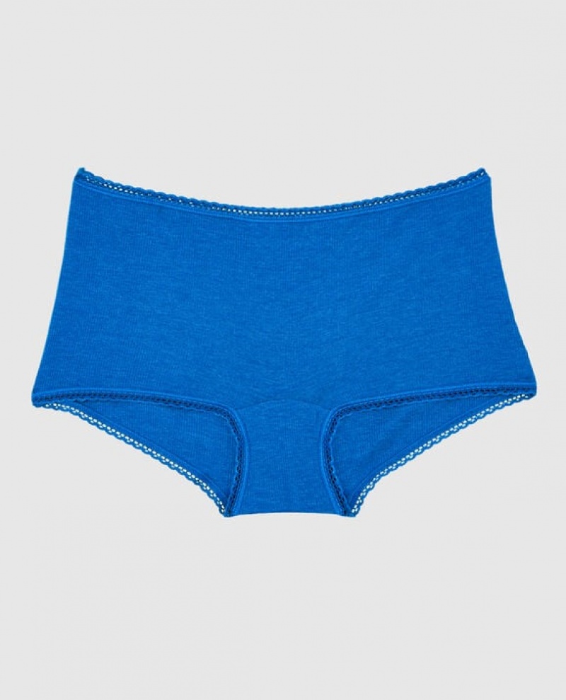 Ropa Interior La Senza Boyshort Panty Mujer Azules Oscuro | EOgOIlto