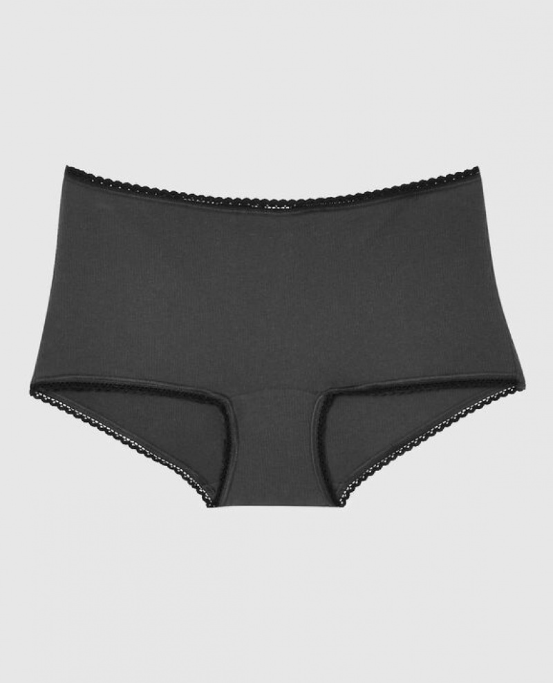 Ropa Interior La Senza Boyshort Panty Mujer Negras | 1dTcfCid