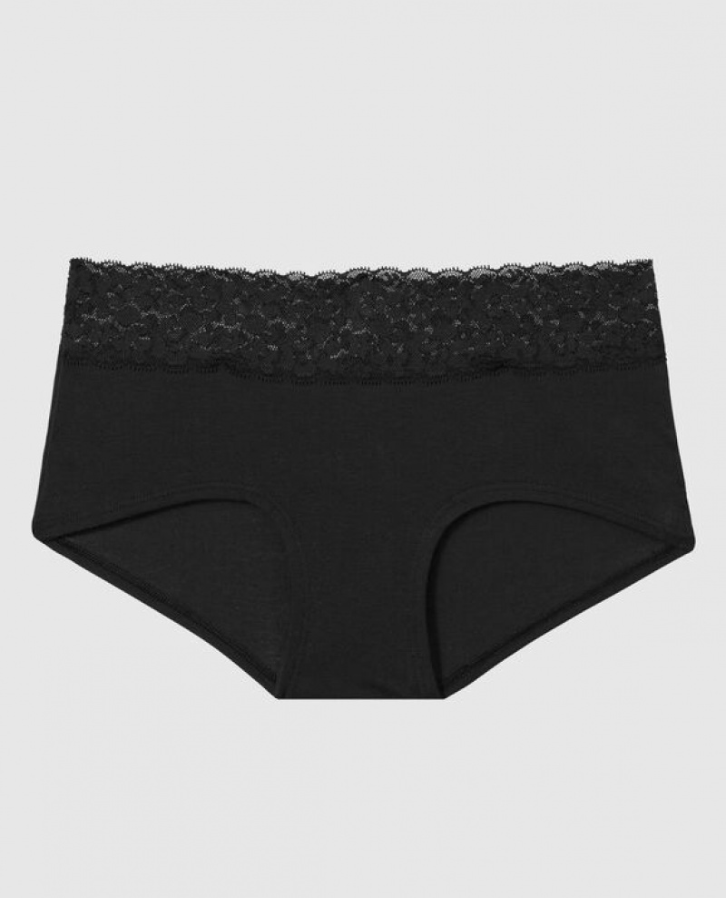 Ropa Interior La Senza Boyshort Panty Mujer Negras | OYHn4iyM