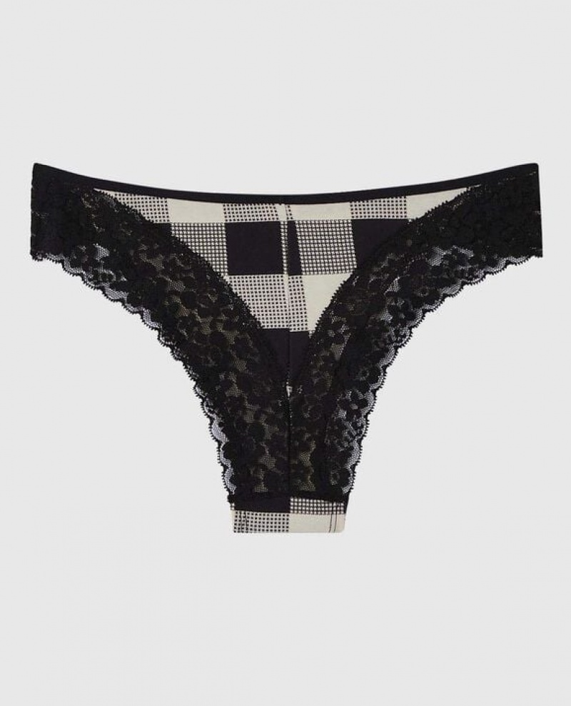 Ropa Interior La Senza Cheeky Panty Mujer Festive Check | 9xxE5y36