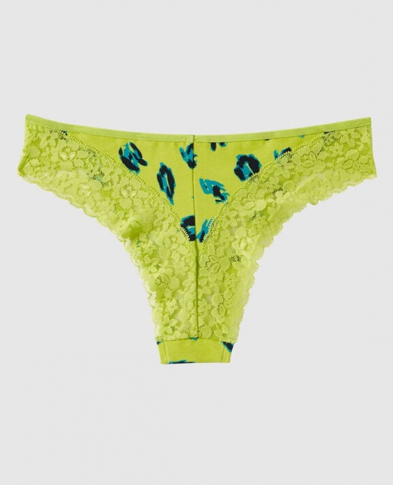 Ropa Interior La Senza Cheeky Panty Mujer Verde Leopardo | twa7mv92