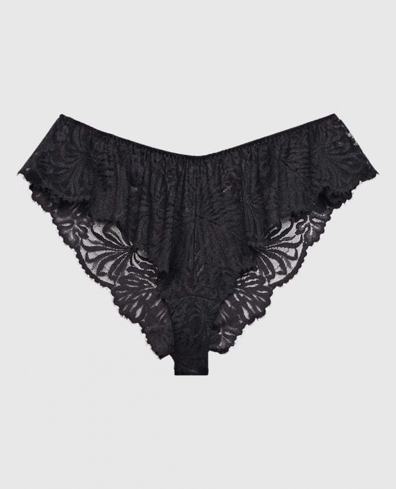 Ropa Interior La Senza Encaje Cheeky Panty Mujer Negras | UWqE4O28