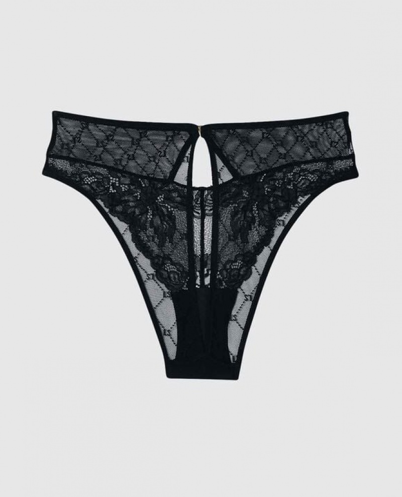 Ropa Interior La Senza Encaje Cheeky Panty Mujer Negras | dnUrMdrT