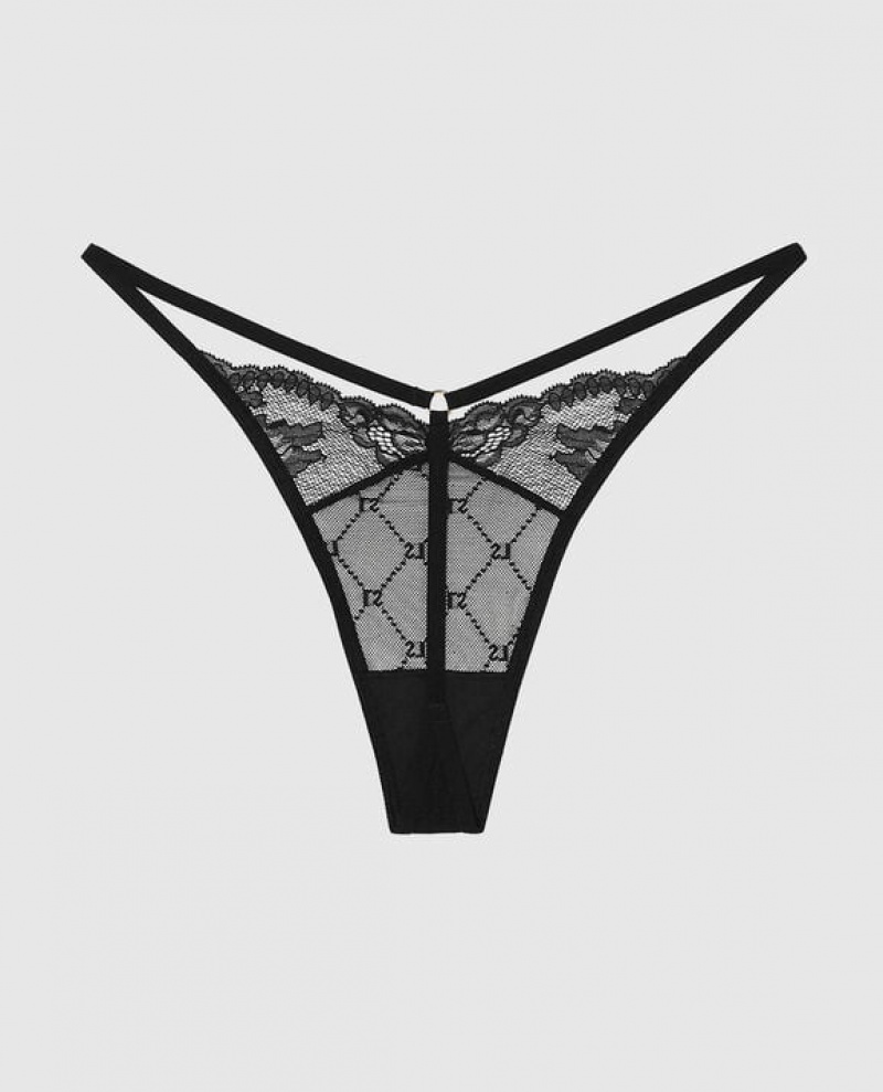 Ropa Interior La Senza G-String Panty Mujer Negras | wzCJqsoq