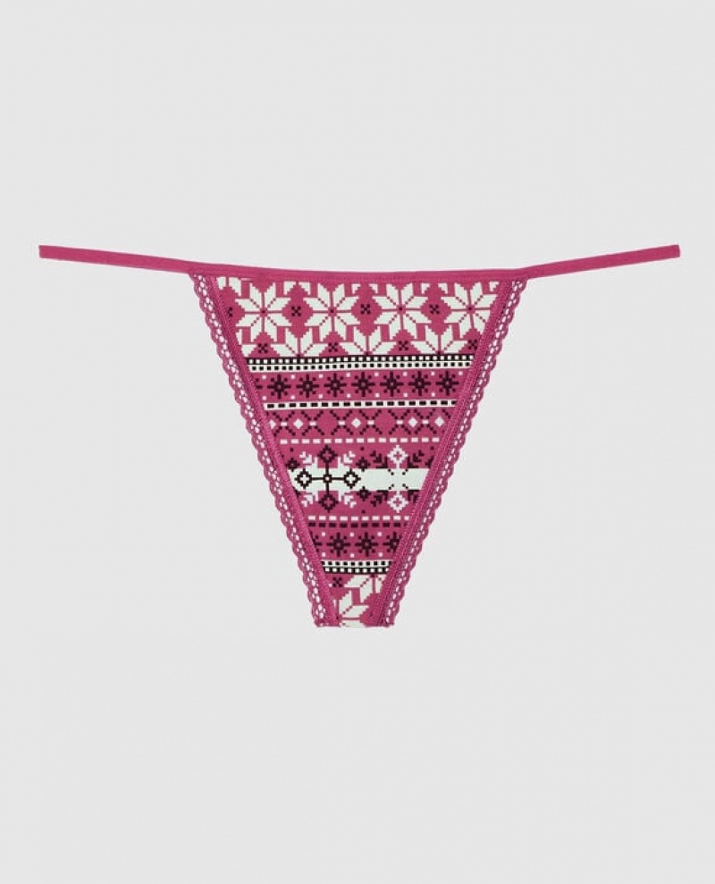 Ropa Interior La Senza G-String Panty Mujer Rosas | UEEv2ckj