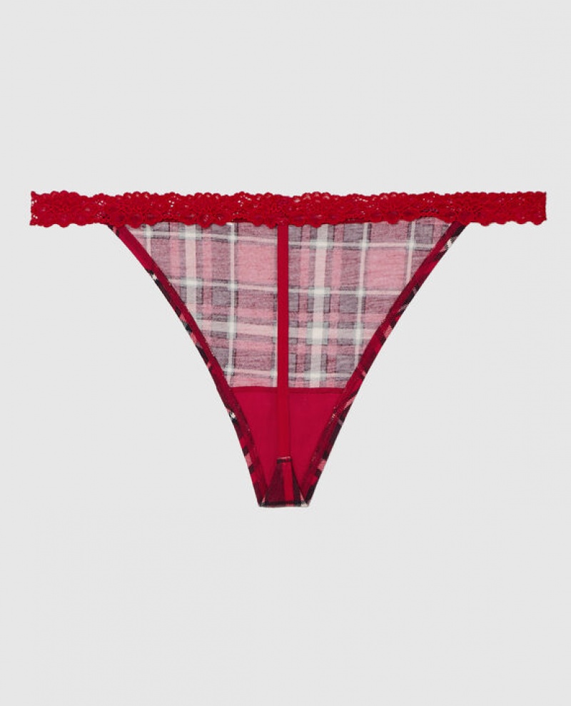 Ropa Interior La Senza G-String Panty Mujer Party Plaid | QYtgXenc