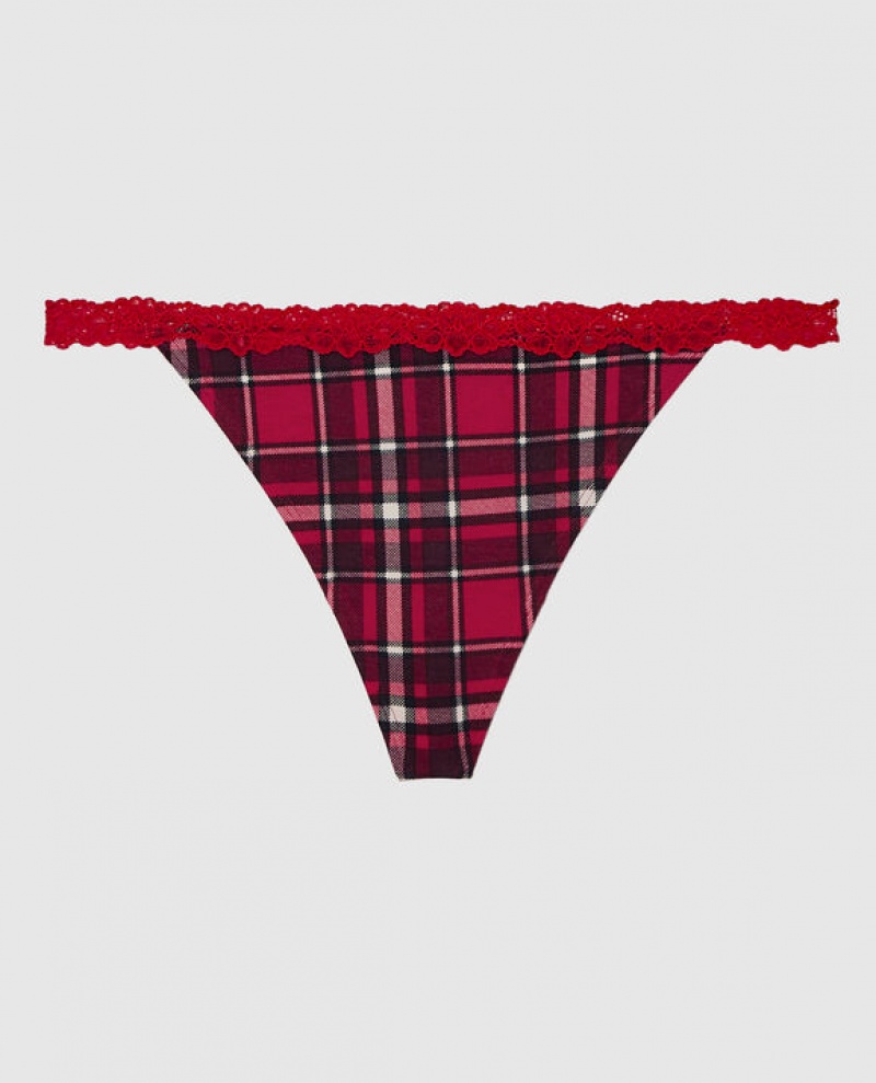 Ropa Interior La Senza G-String Panty Mujer Party Plaid | QYtgXenc